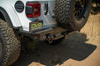 License Plate Position on the Made to Overland Series Rear Bumper for the 2018-2024 Jeep Wrangler JL