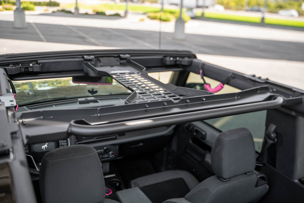 Top Face of the 2-Door Overhead Molle Panel for the 2021-2024 Ford Bronco