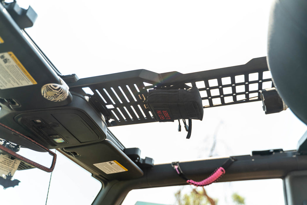 Driver View of the 2-Door Overhead Molle Panel for the 2021-2024 Ford Bronco