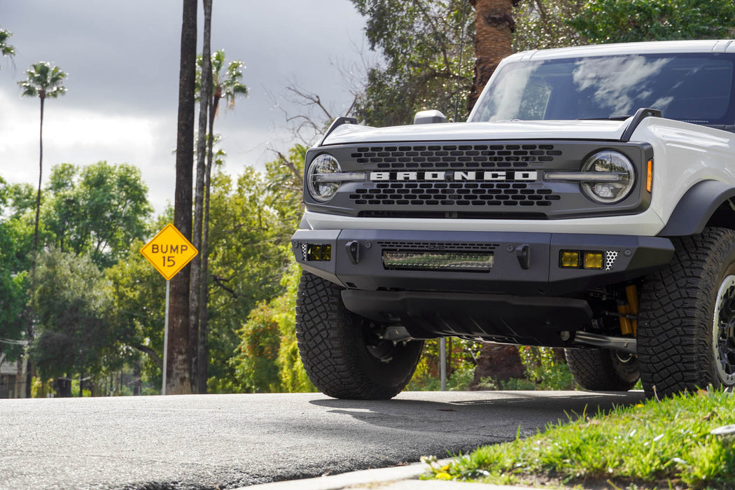 Off-Road Front Bumper on Residential Street