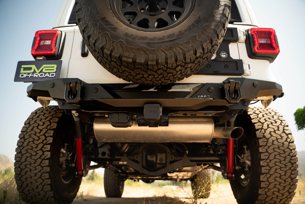 Low angle of the FS-15 Series Rear Bumper for the 2018-2024 Jeep Wrangler JL