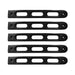 2007-18 Jeep JK 4 Door Handle Inserts | 5 pcs | Black-DV8 Offroad